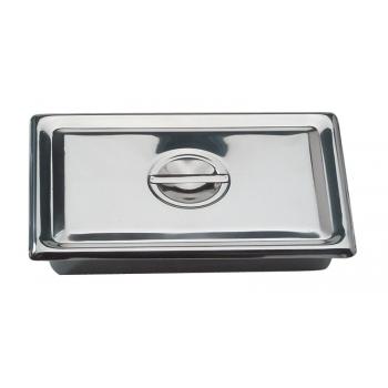 YMSI2064 Instrument Tray With Lid Stainless Steel 300 x 200 x 65mm YMM Solutions Melbourne