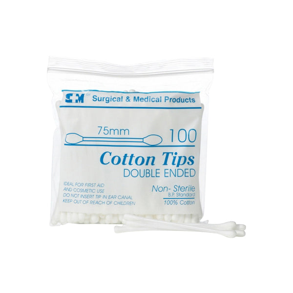 YMGS2070 Cotton Tips 7.5cm Double End 100/pack YMM Solutions Melbourne
