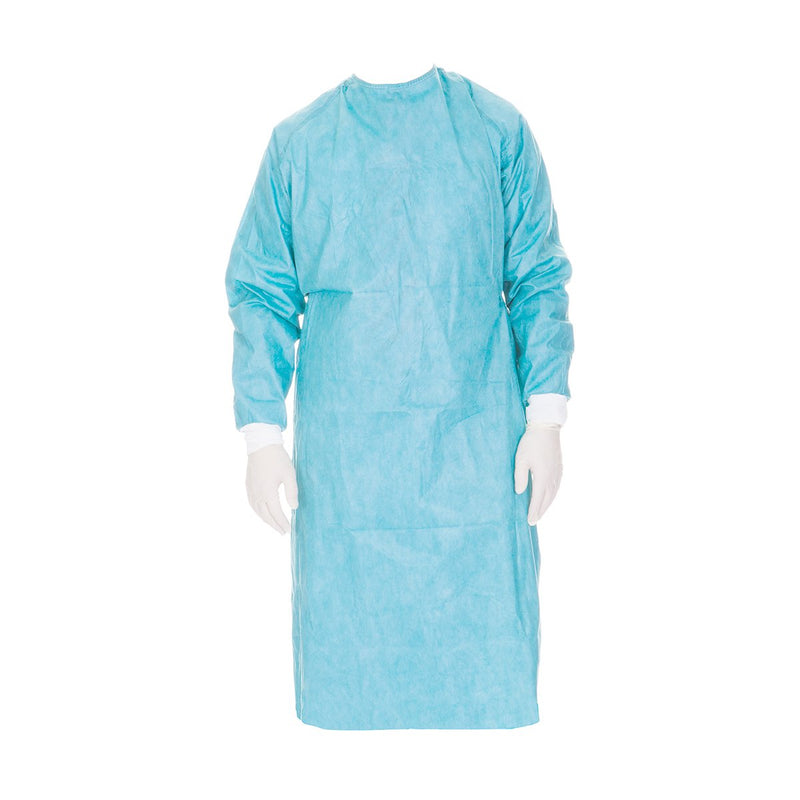 YMPW2066 Isolation Gown Cuffed Sleeve 50/pack YMM Solutions Melbourne