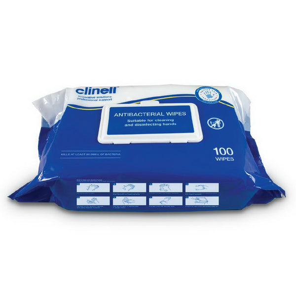 YMSW2024-CTN Clinell Antibacterial Hand Wipes 54 x Purse Size per carton YMM Solutions Melbourne